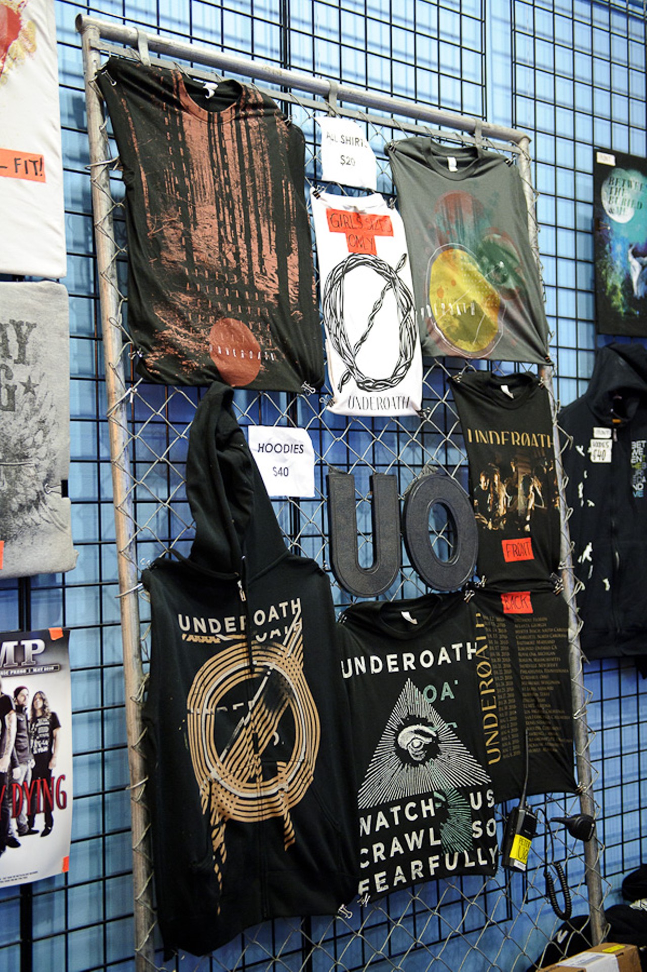 Underoath gear at The Pageant in St. Louis, part of the 2010 Cool Tour.