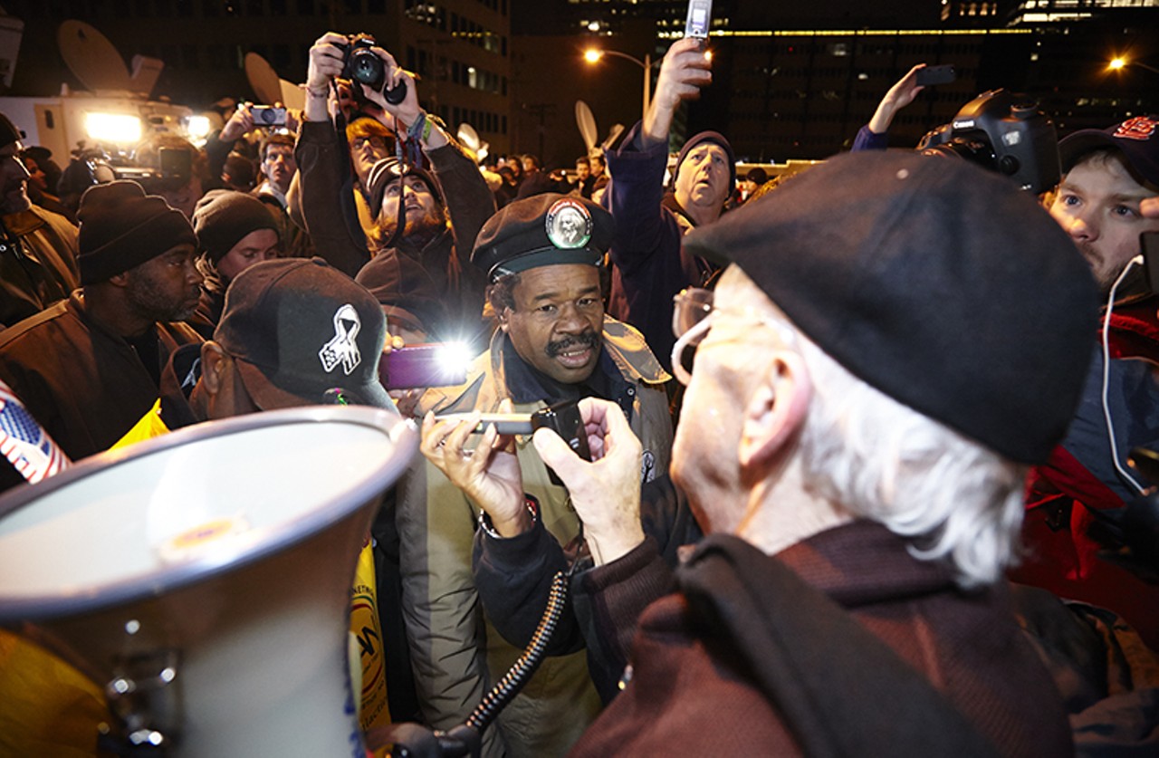 Crowds in Clayton React to Grand Jury Decision