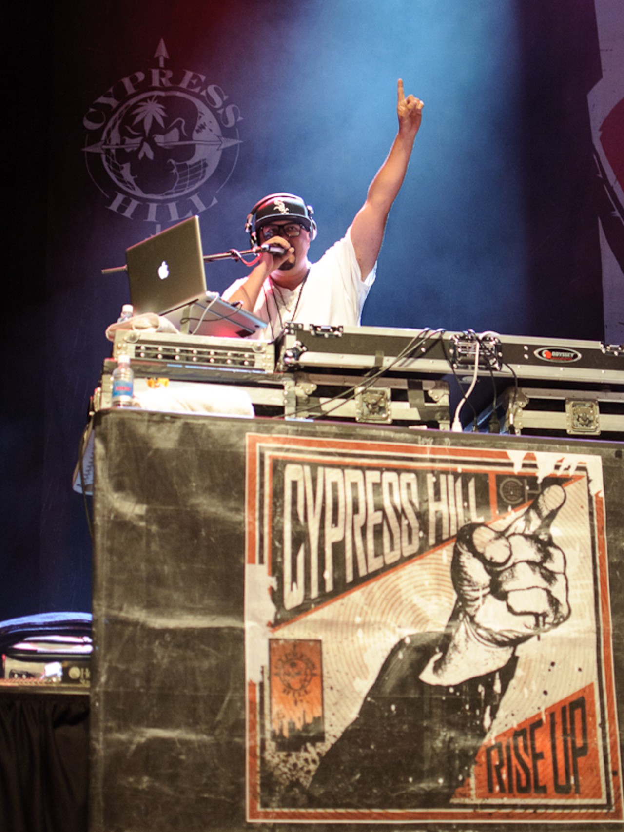 Julio G performing with Cypress Hill at the Pageant.