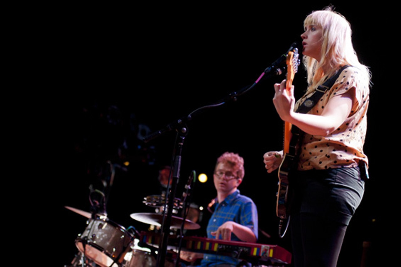 Wye Oak performing at the Pageant on Tuesday, July 17.