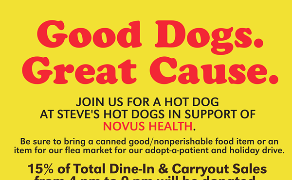Dogs for Dollars at Steve's Hot Dogs - Benefit for NOVUS Health