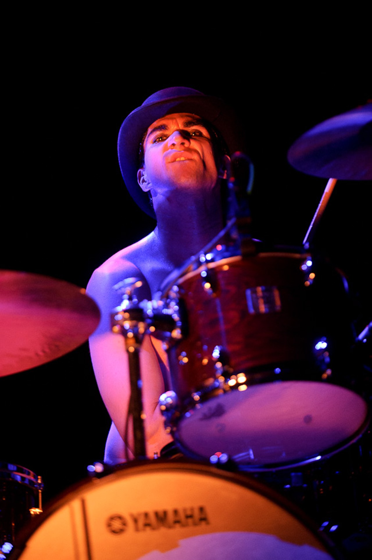 Brian Viglione performing at the Pageant.