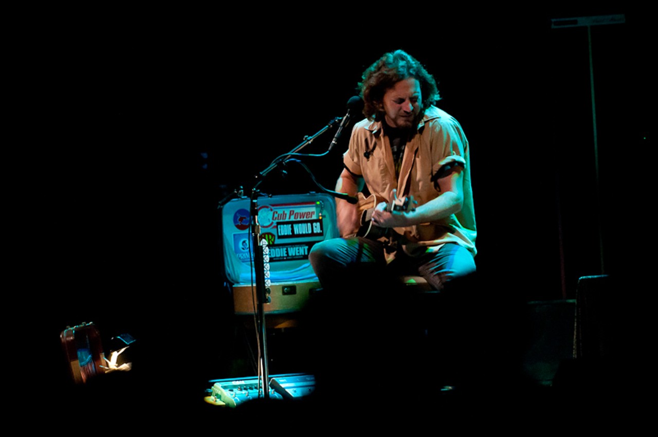 Eddie Vedder performing at the Fox Theatre.
