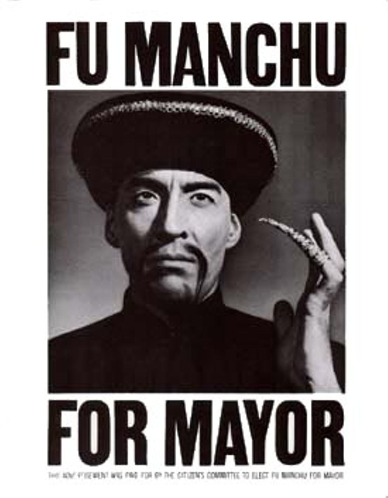 The fictional character Fu Manchu popularized the name of the 'stache style.