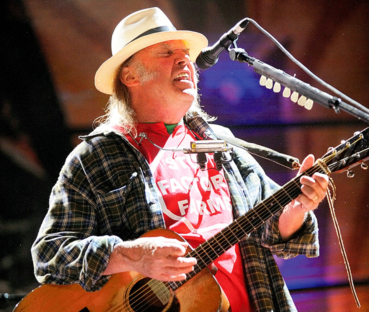 Neil Young. Read a review of Young's show and see his set list here.