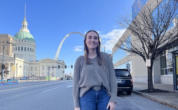 Grace Peterson was enjoying the sights in downtown St. Louis in January 2024.
