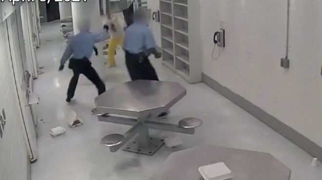 Screengrab of jail surveillance video released by Arch City Defenders.