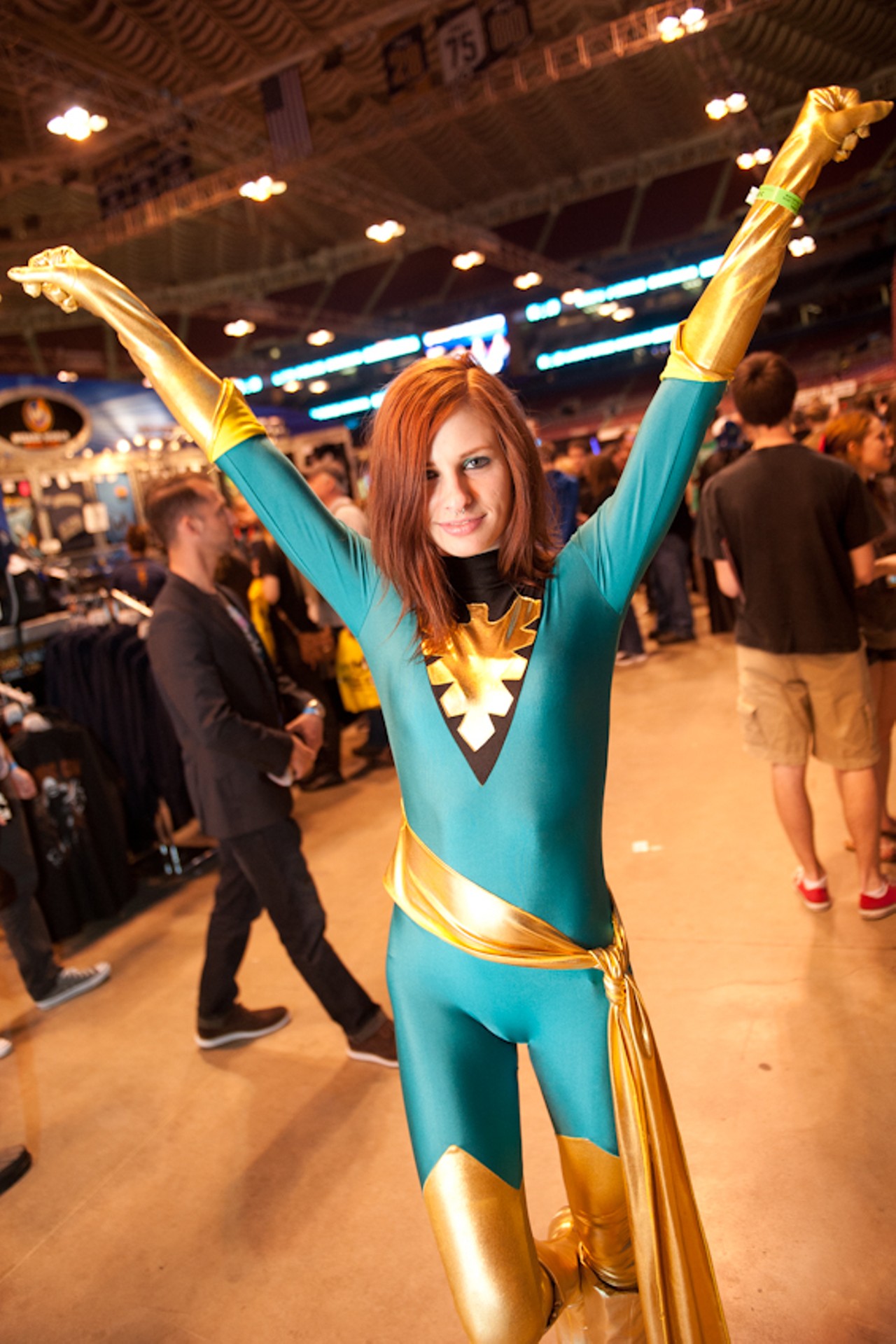 Jean Grey/Phoenix, part of the X-Men universe. X-Men: Days of Future Past is one of our ten must-see movies of 2014.