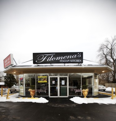 Filomena's Italian Kitchen, a former Wolf Camera, on Manchester in Glendale, Missouri.
