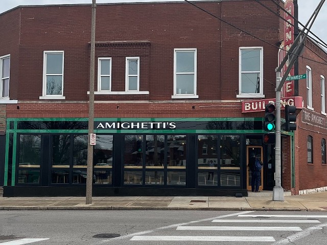 Amighetti's at its new home on Southwest Avenue on the Hill.