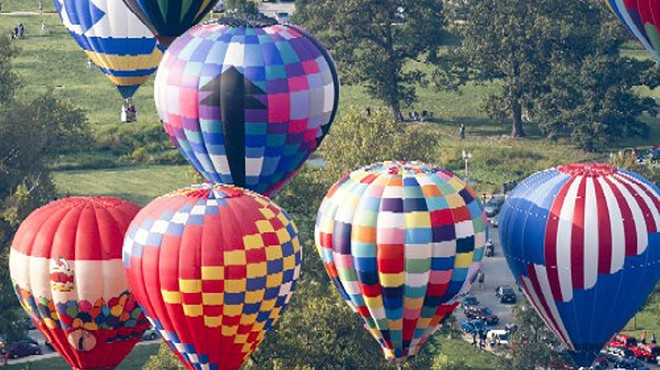 Hot air balloons from years past.