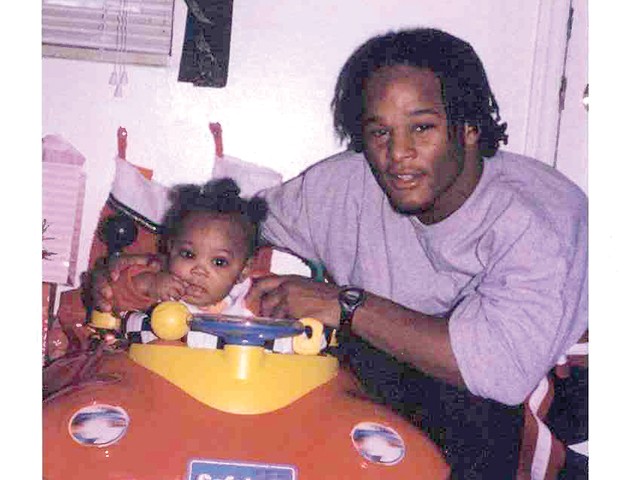 Kevin Johnson with his daughter, Khorry Ramey, shortly before his arrest in 2005.