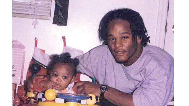 Kevin Johnson with his daughter, Khorry Ramey, shortly before his arrest in 2005.