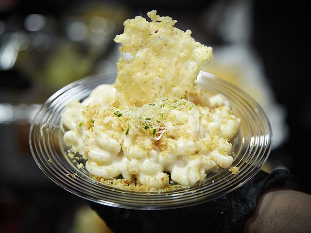 A mac and cheese sample from the RFT's third annual Mac and Cheese Throwdown.