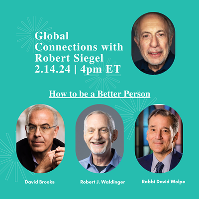 Global Connections with Robert Siegel: How to be a Better Person
