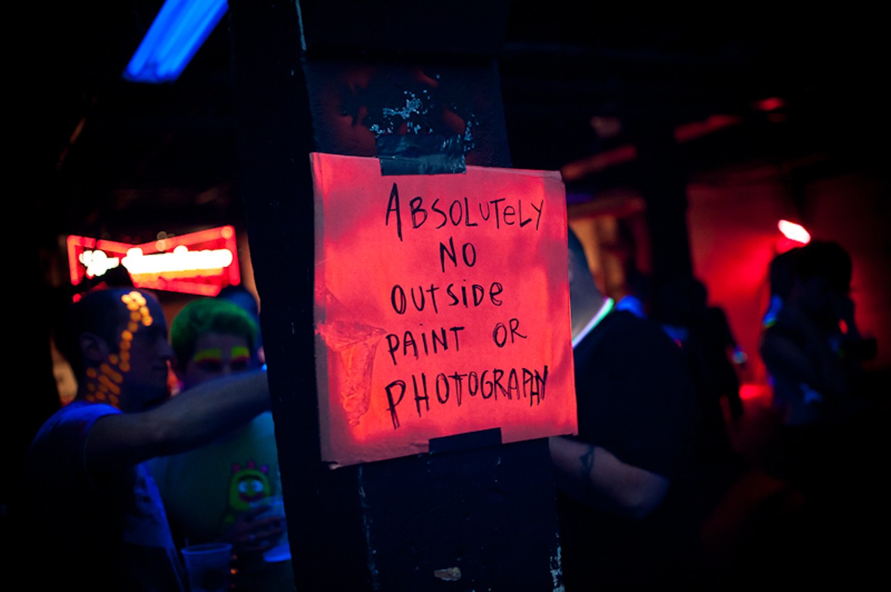 Glow's photo rules were strict, but we had permission.