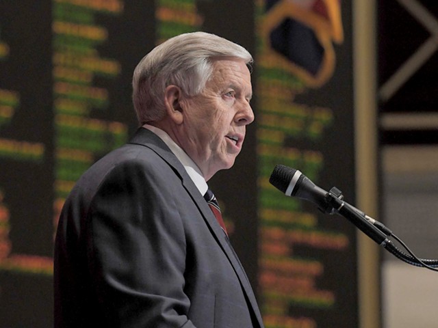 Missouri Governor Mike Parson met with St. Louis prosecutors this morning.