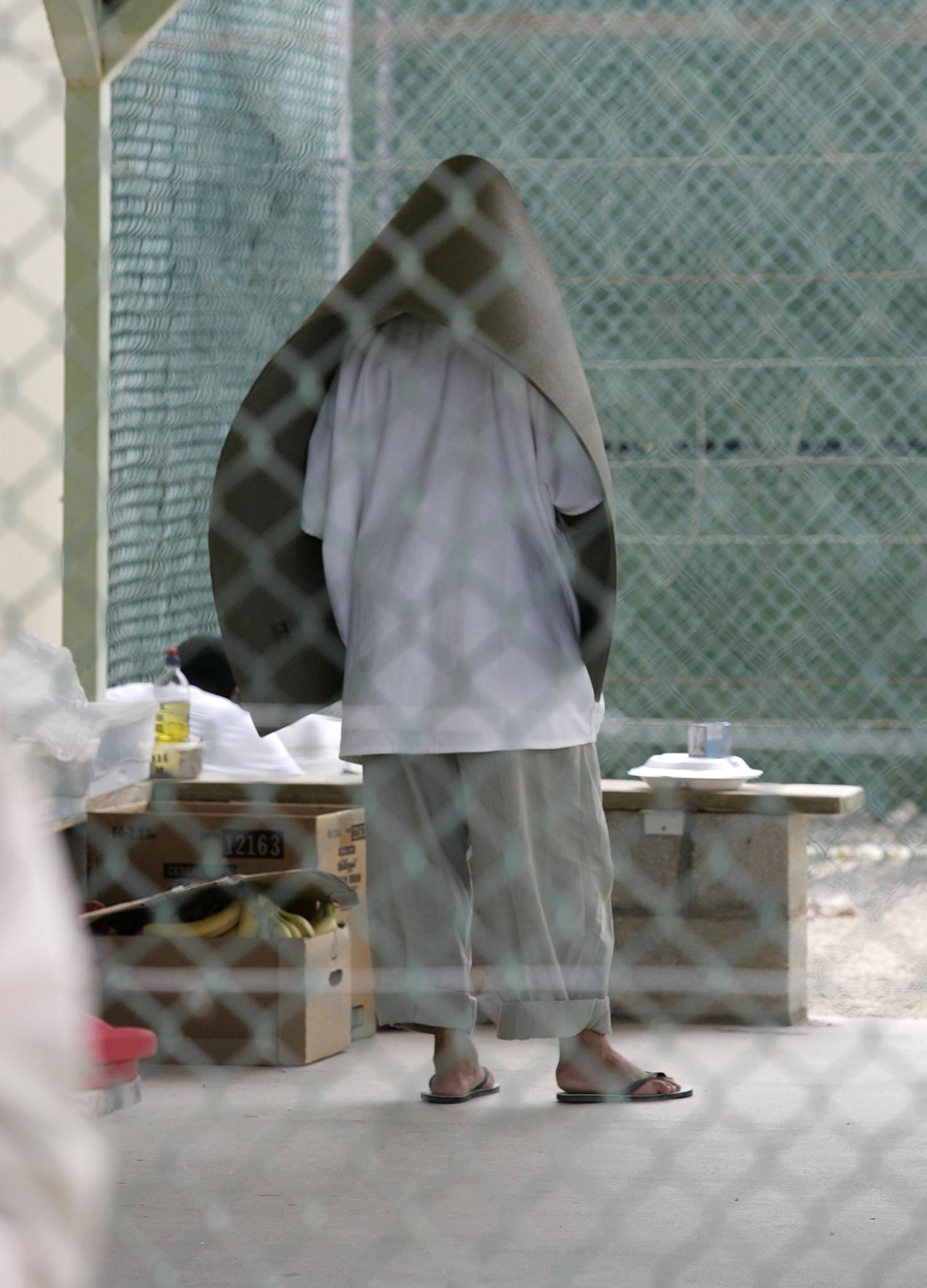A detainee at Camp 4, the lowest-security area for the best-behaved inmates.