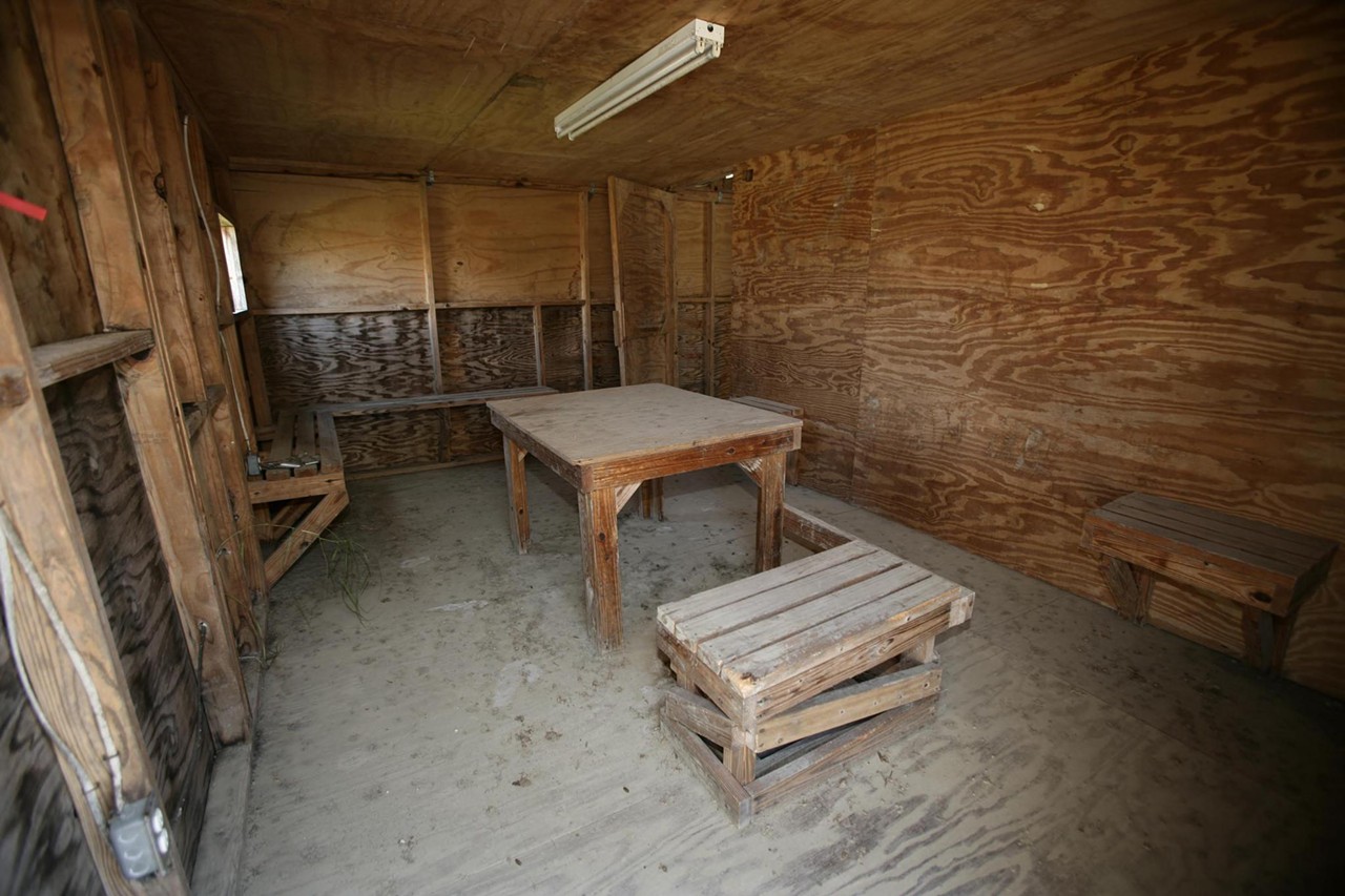 Some of the worst abuses at Guant&aacute;namo might have taken place in these hastily built plywood interrogation rooms next to Camp X-Ray. They housed the first detainees at Gitmo from January to April 2002. That camp and these rooms haven&rsquo;t been used since.