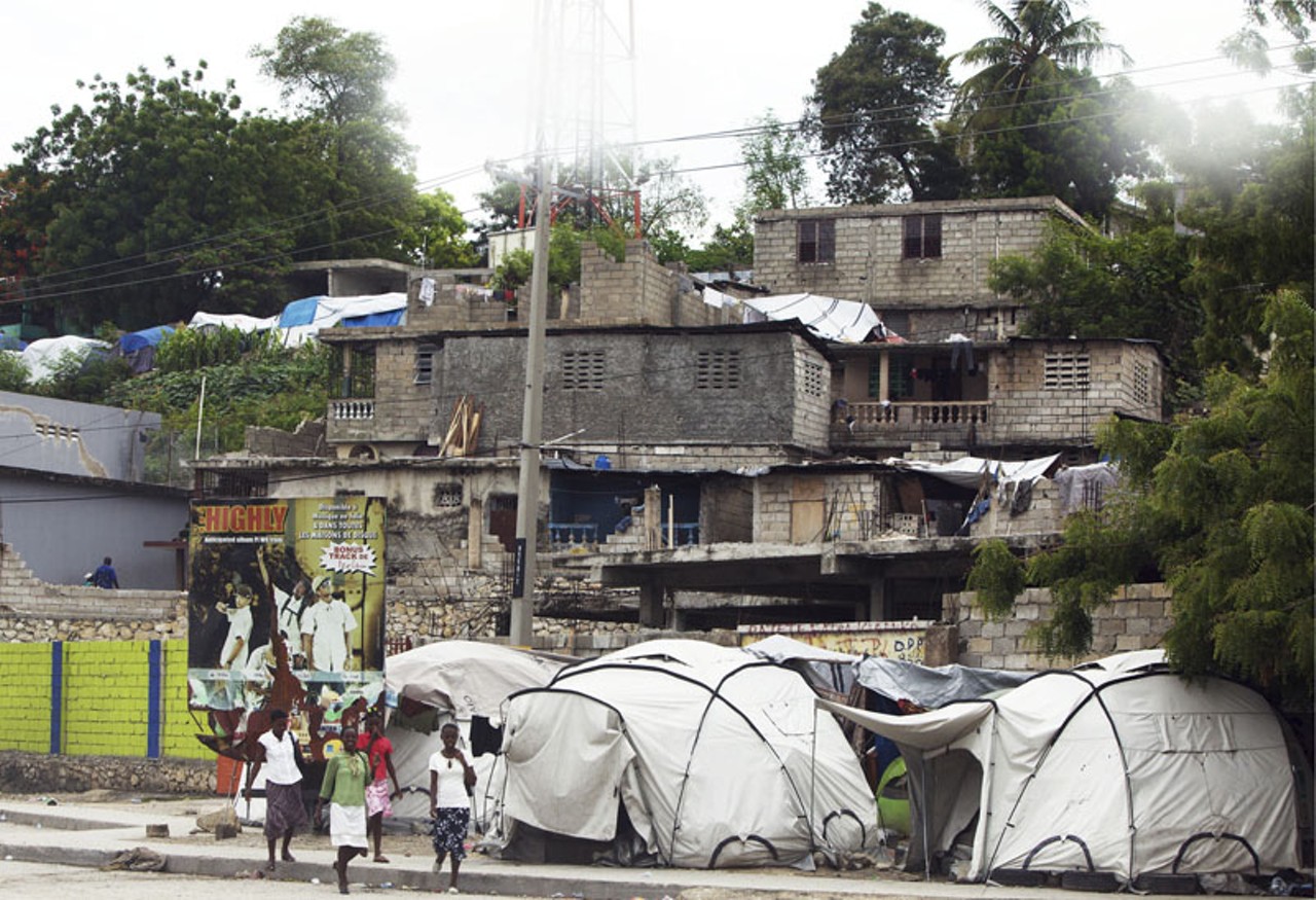 Tents and ruins, Port-au-Prince.