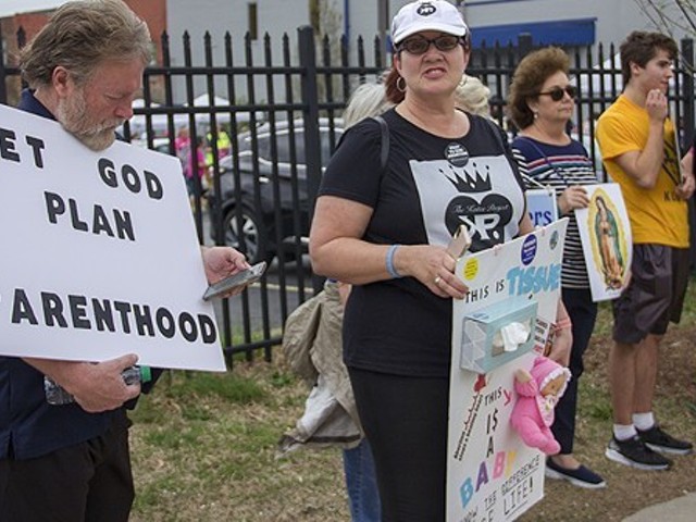 Anti-abortion protesters are a daily presence outside Planned Parenthood’s clinic in the Central West End.