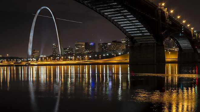 St. Louis at night.