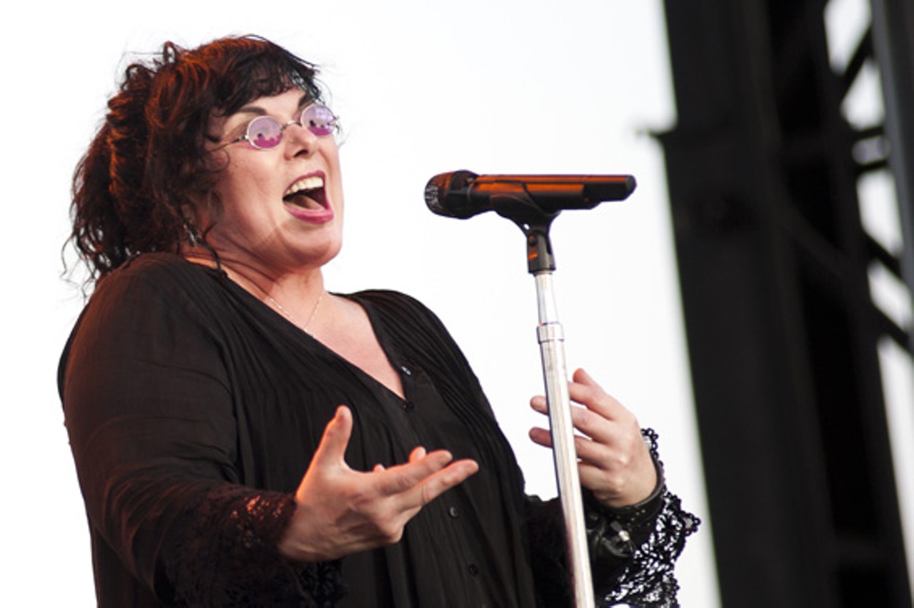 Ann Wilson of Heart performing at Fair Saint Louis on the Fourth of July.