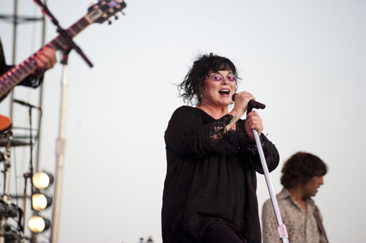 Ann Wilson of Heart performing at Fair Saint Louis on the Fourth of July.