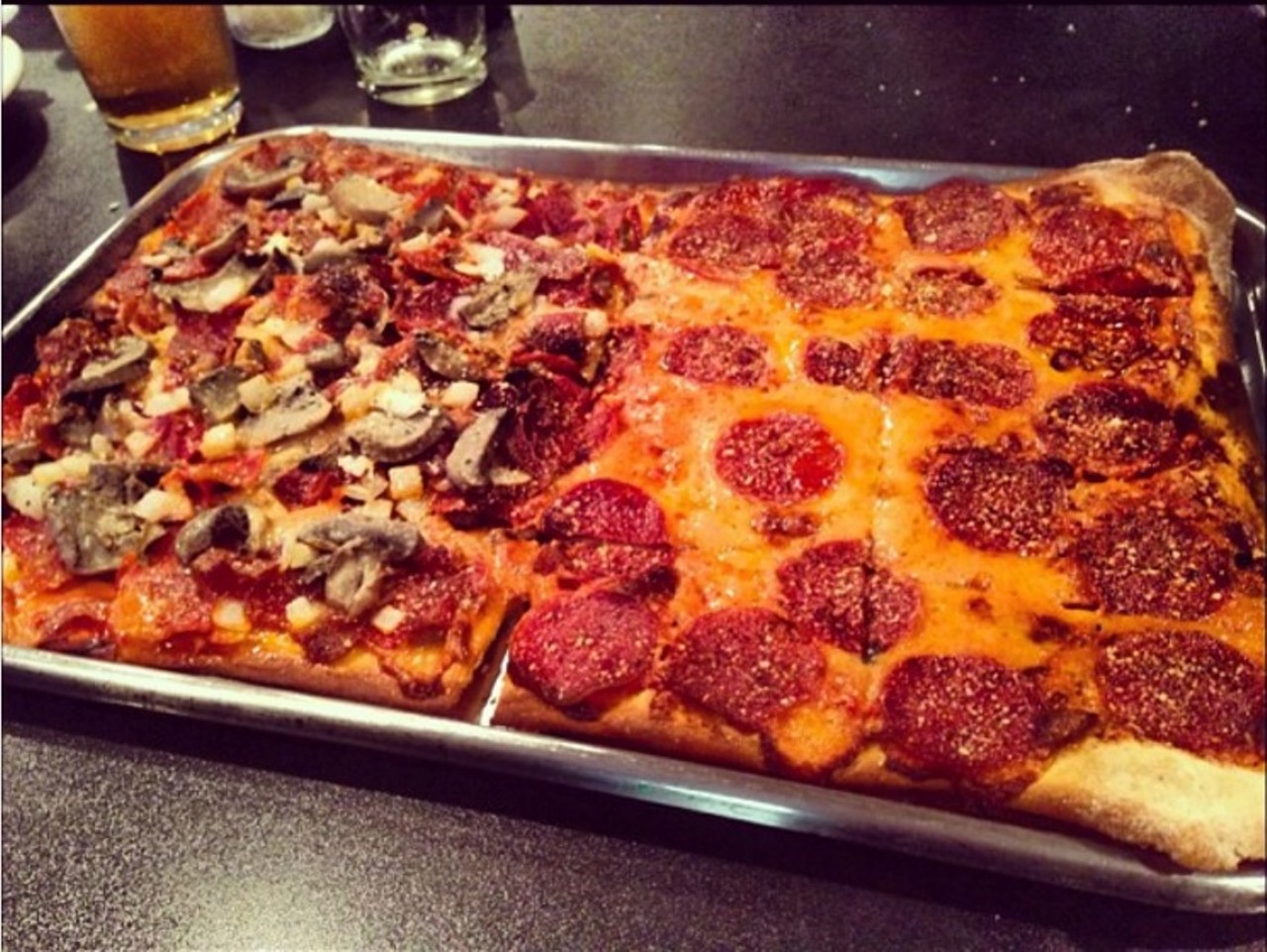 Pirrone's Pizza
Locations in St. Peters and Florissant
Another great place to try St. Louis-style pizza is Pirrone's. You won't find pre-made crust here -- every pizza is made to order. Enjoy! Photo courtesy of Instagram / ashleycaito.