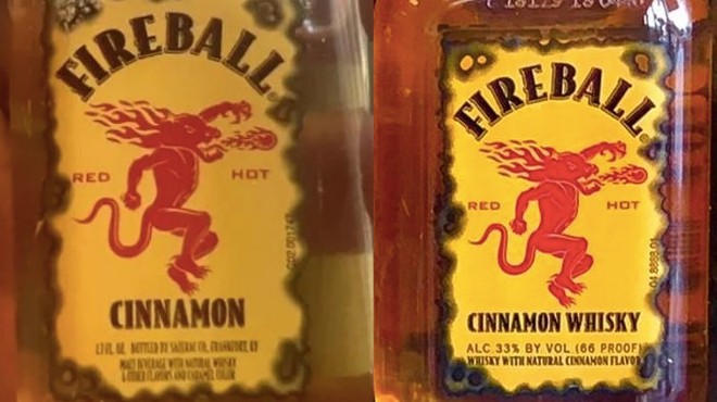 Photos of Fireball Cinnamon and Fireball Cinnamon Whisky, included in Anna Marquez's lawsuit.