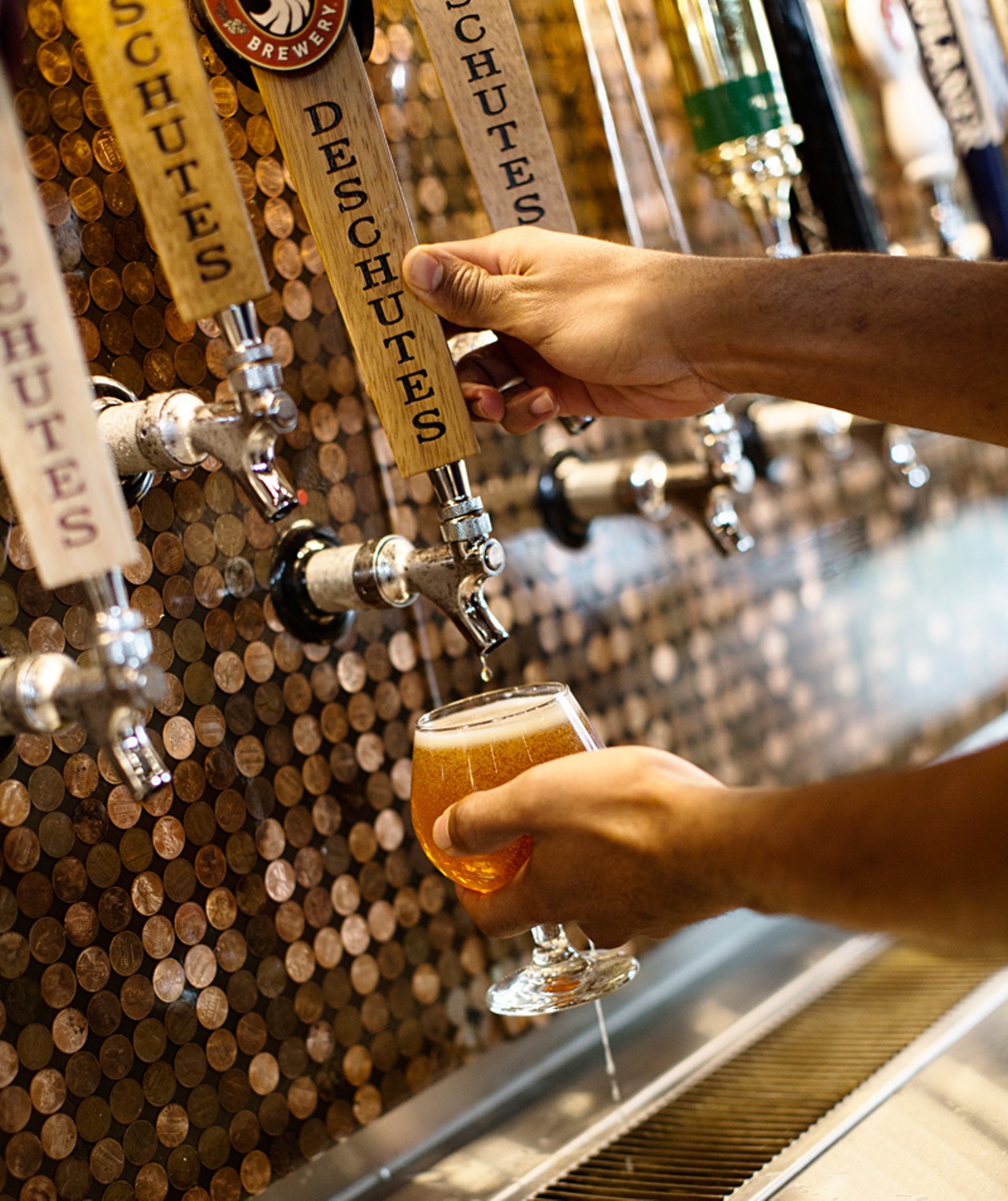 The downtown Flying Saucer boasts 80 beers on draft and 150 bottled selections.