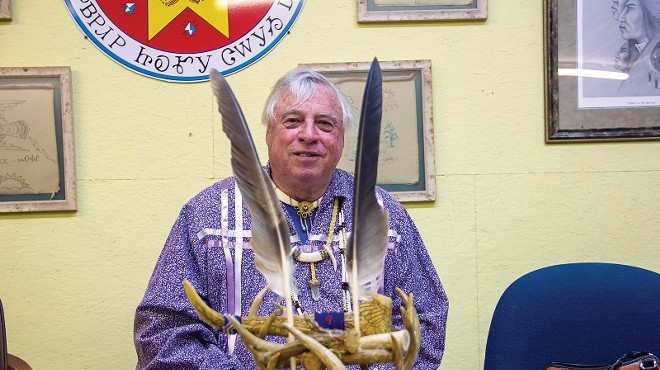 Kenn "Grey Elk" Descombes, chief of the Northern Cherokee Nation, maintains that his tribe is "just as much" a minority as federally recognized Cherokee groups.