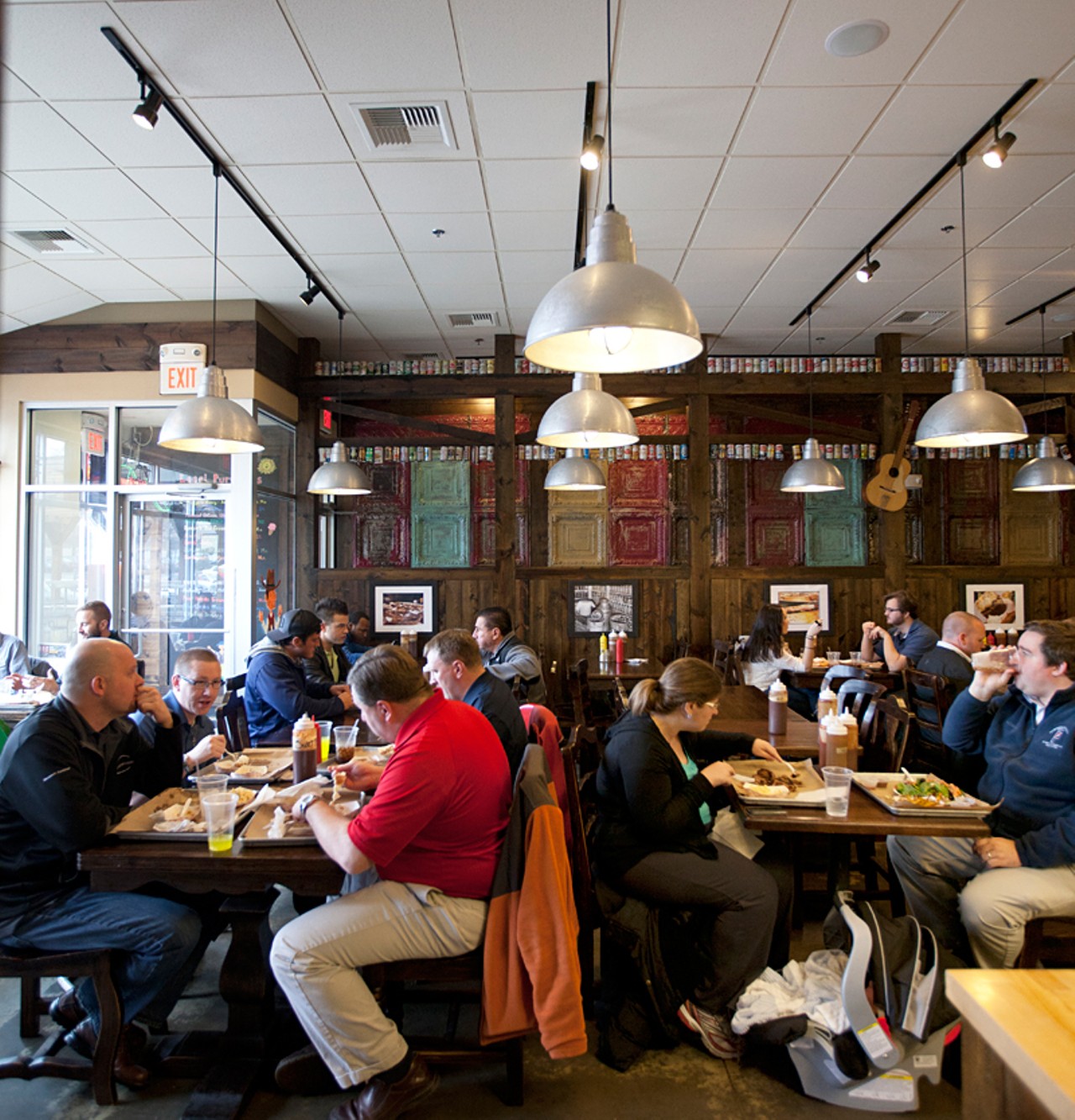 Lunch crowd at Sugarfire Smoke House in Olivette.