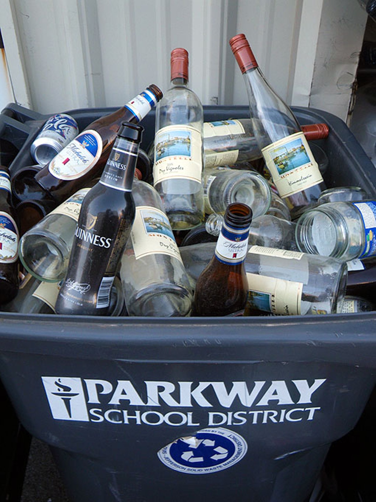 The Parkway School District currently recycles waste from its 33 buildings. Green Trails residents say this picture shows that Parkway also accepts recyclables from other entities. The manager of the site says the district has stopped the practice within the last several months.