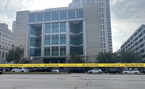 The City Justice Center was cordoned off due to a reported hostage situation on Tuesday, August 22.