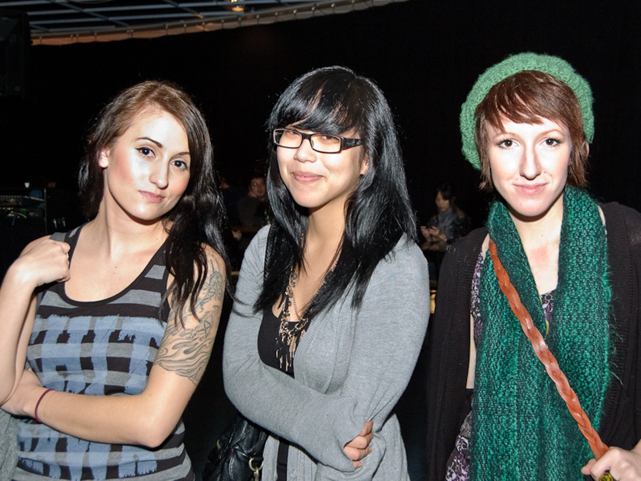 Danielle Tripoli, Julie Wood and Tabitha McCluskie came up from Carbondale, Illinois for their first Japandroids show.