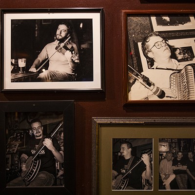 JigJam is in fine company in Soulard, as this wall of Irish music luminaries at John D. McGurk's makes clear.