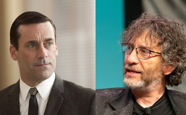 St. Louis native Jon Hamm won't be able to interview Neil Gaiman after all.