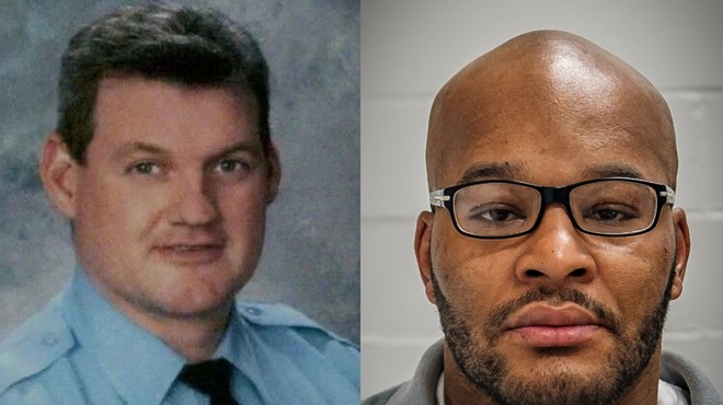 Kevin Johnson (right) shot and killed Sgt. William McEntee (left) on July 5, 2005.