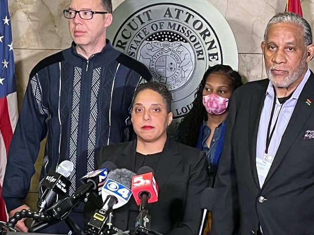 Circuit Attorney Kim Gardner at a February 2023 press conference.
