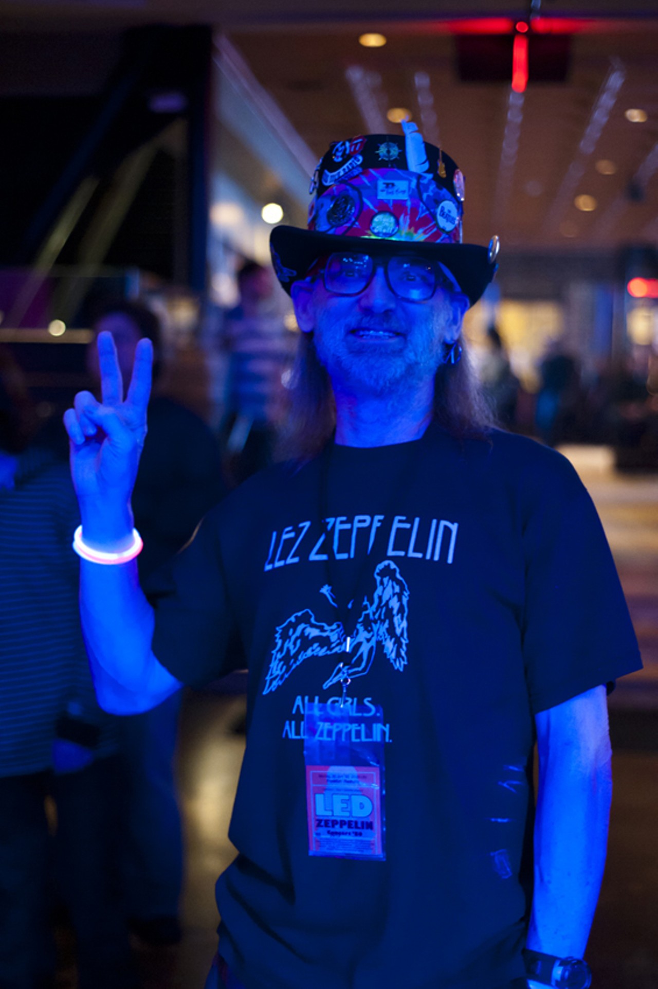 A Lez Zeppelin fan before the band hit the stage.