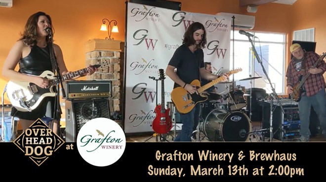 Live Music: Over Head Dog at Grafton Winery