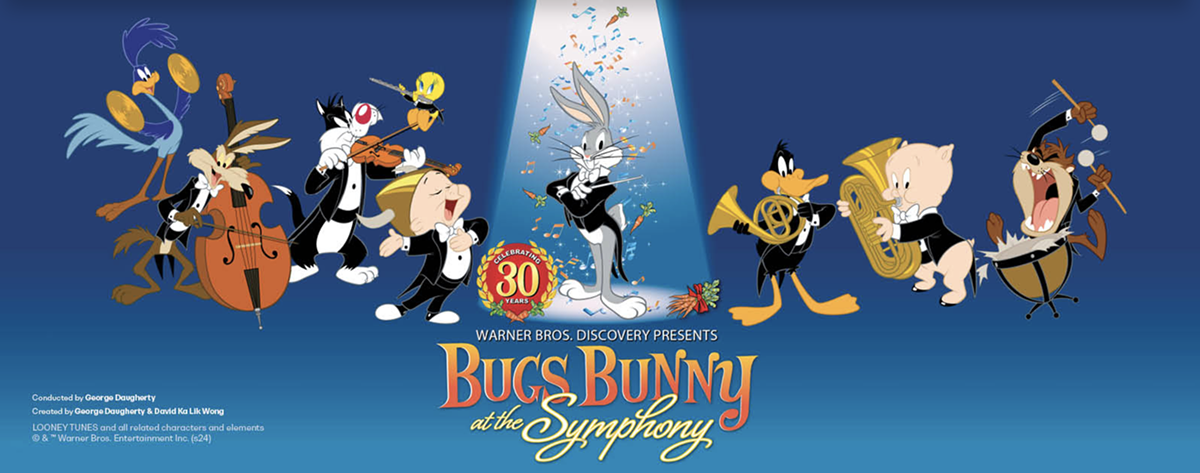 On May 11 at Stifel Theatre,Bugs Bunny at the Symphony features Looney Tunes animated shorts while the orchestra performs the original scores live.