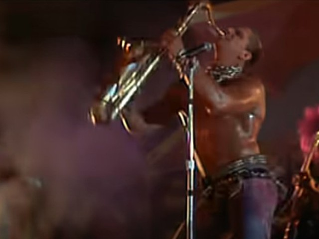 Sexy Saxophone Guy from The Lost Boys Playing the Sinkhole
