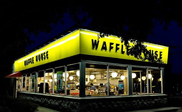 A robber who parked outside a Waffle House outed himself in an unusual way in 2021, court records show.