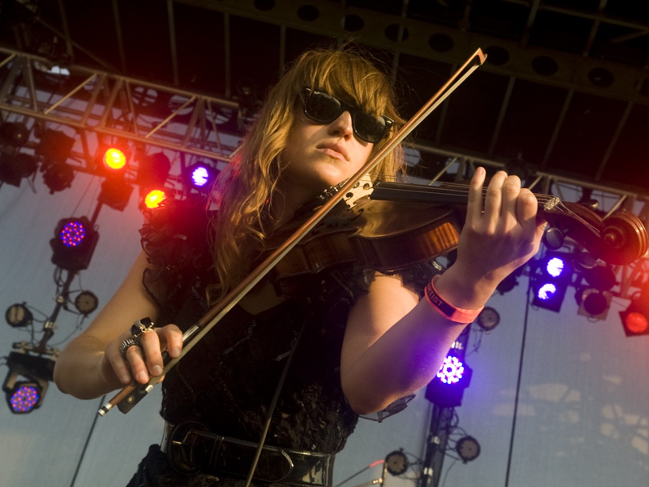 Airborne Toxic Event performing at the LouFest.