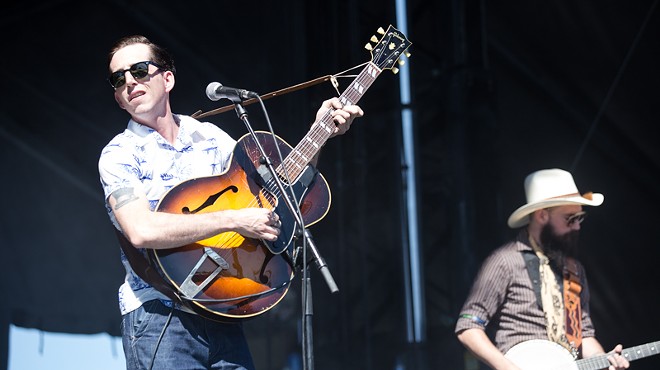 Pokey LaFarge took the Bud Light stage on Sunday with his trademark, Americana throwback sound.