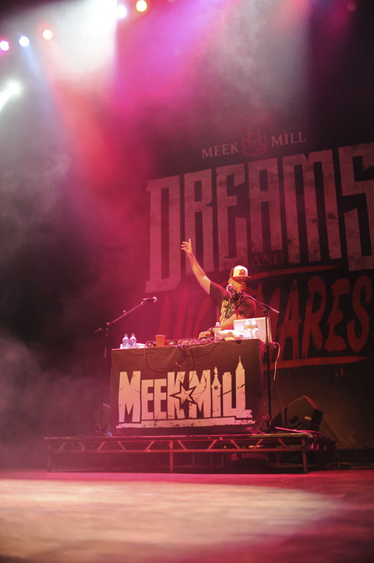 DJ Drama, getting The Pageant's crowd excited for Meek Mill.