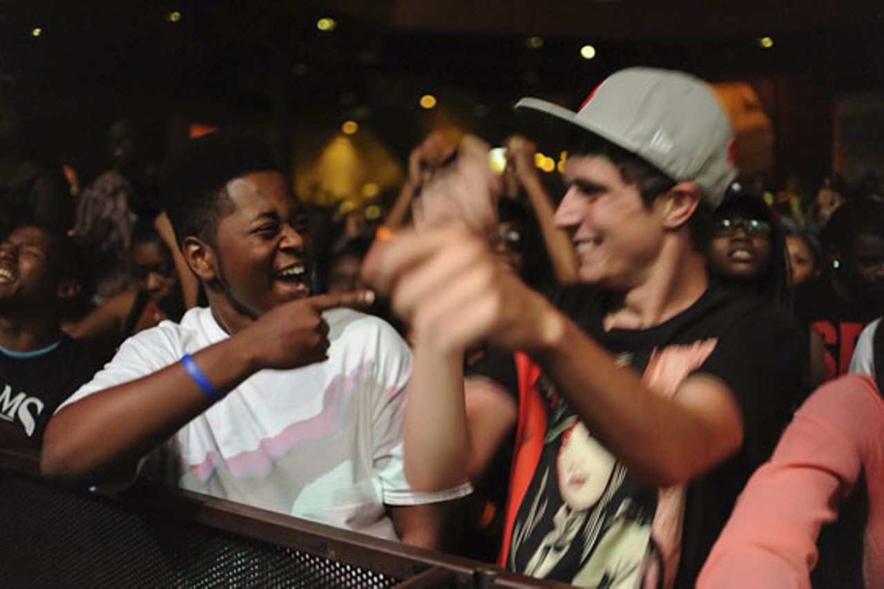 Meek Mill fans, showing off their moves.
