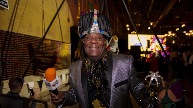 Mr. Gary at the St. Louis Mayor's Mardi Gras Ball in 2022.